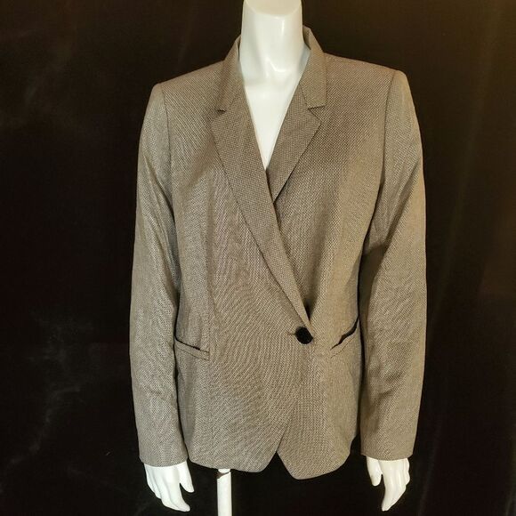 Lafayette 148 New York Brown Blazer (8) - Picture 2 of 5